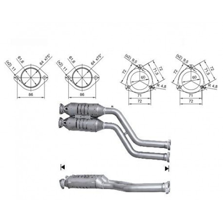 CAT e DPF Magnaflow a montaggio diretto Catalizzatore Magnaflow per BMW | race-shop.it