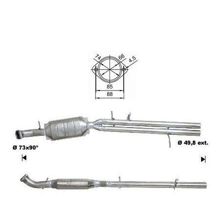 CAT e DPF Magnaflow a montaggio diretto Catalizzatore Magnaflow per BMW | race-shop.it