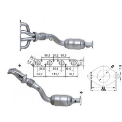 Catalizzatore Magnaflow per BMW-MINI