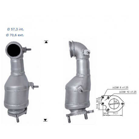 CAT e DPF Magnaflow a montaggio diretto Catalizzatore Magnaflow per CHEVROLET CHEVROLET | race-shop.it