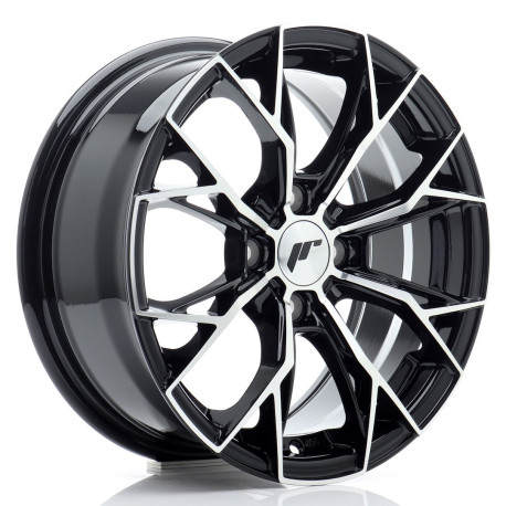 Cerchi in lega Japan Racing JR49 15x6,5 ET35 4x100 Gloss Nero Machined Face | race-shop.it