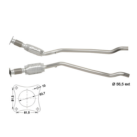 CAT e DPF Magnaflow a montaggio diretto Catalizzatore Magnaflow per CHRYSLER | race-shop.it