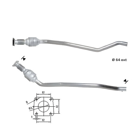 CAT e DPF Magnaflow a montaggio diretto Catalizzatore Magnaflow per CHRYSLER | race-shop.it