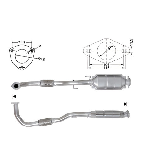 CAT e DPF Magnaflow a montaggio diretto Catalizzatore Magnaflow per CHRYSLER JEEP | race-shop.it