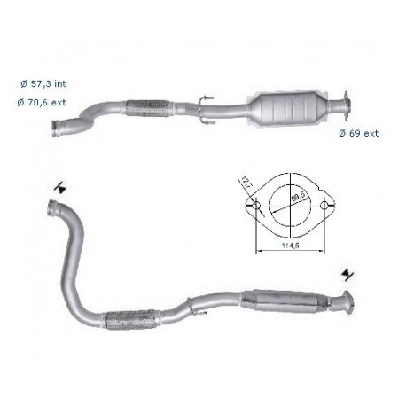CAT e DPF Magnaflow a montaggio diretto Catalizzatore Magnaflow per CHRYSLER JEEP | race-shop.it