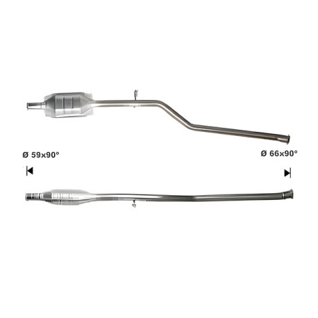 CAT e DPF Magnaflow a montaggio diretto Catalizzatore Magnaflow per CITROËN PEUGEOT | race-shop.it