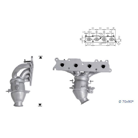 CAT e DPF Magnaflow a montaggio diretto Catalizzatore Magnaflow per CITROËN PEUGEOT | race-shop.it
