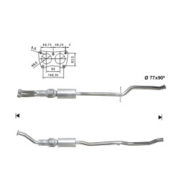 Catalizzatore Magnaflow per CITROËN