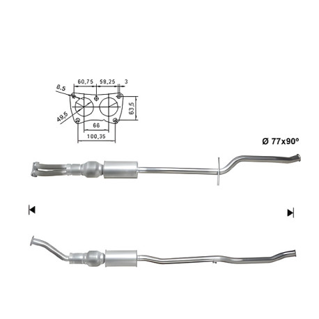 CAT e DPF Magnaflow a montaggio diretto Catalizzatore Magnaflow per CITROËN | race-shop.it