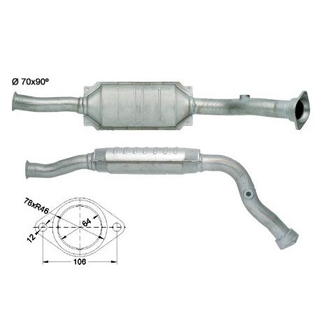 CAT e DPF Magnaflow a montaggio diretto Catalizzatore Magnaflow per CITROËN FIAT PEUGEOT | race-shop.it