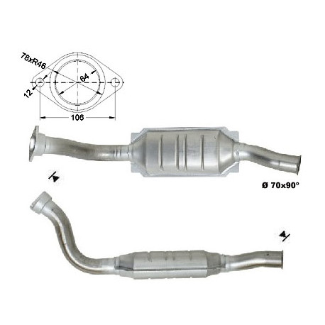 CAT e DPF Magnaflow a montaggio diretto Catalizzatore Magnaflow per CITROËN FIAT LANCIA PEUGEOT | race-shop.it