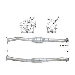 Catalizzatore Magnaflow per CITROËN FIAT PEUGEOT