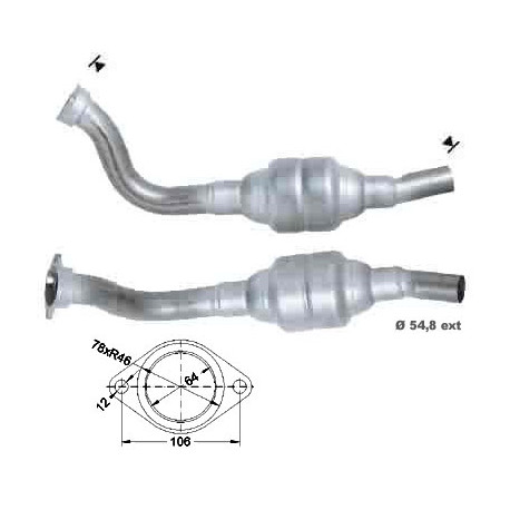 CAT e DPF Magnaflow a montaggio diretto Catalizzatore Magnaflow per CITROËN FIAT PEUGEOT | race-shop.it