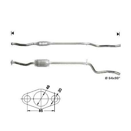 CAT e DPF Magnaflow a montaggio diretto Catalizzatore Magnaflow per CITROËN PEUGEOT | race-shop.it