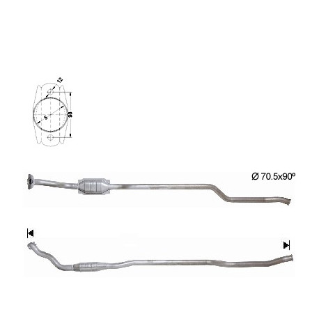 CAT e DPF Magnaflow a montaggio diretto Catalizzatore Magnaflow per CITROËN | race-shop.it