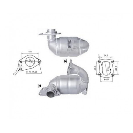 CAT e DPF Magnaflow a montaggio diretto Catalizzatore Magnaflow per DACIA RENAULT | race-shop.it
