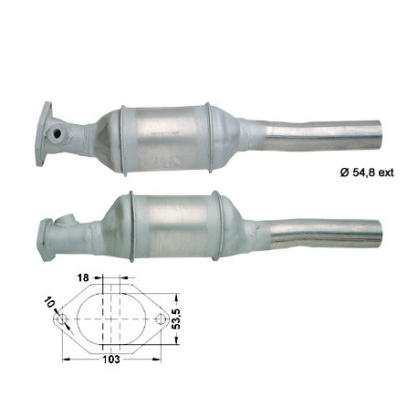 CAT e DPF Magnaflow a montaggio diretto Catalizzatore Magnaflow per FIAT | race-shop.it