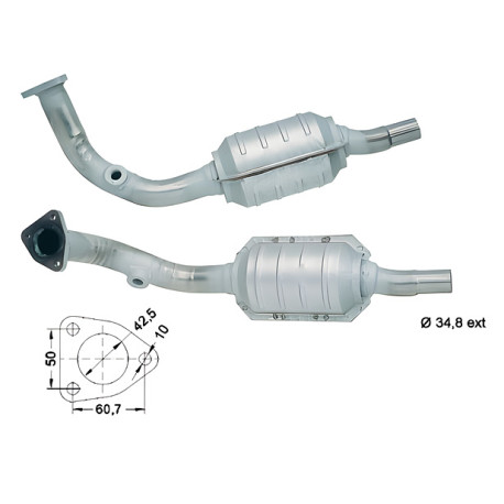 CAT e DPF Magnaflow a montaggio diretto Catalizzatore Magnaflow per FIAT | race-shop.it