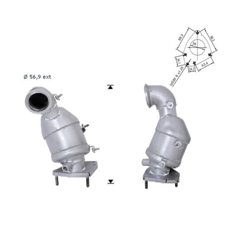 CAT e DPF Magnaflow a montaggio diretto Catalizzatore Magnaflow per FIAT FIAT | race-shop.it