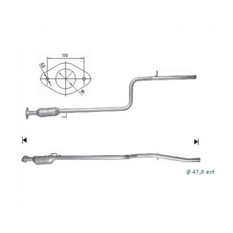 CAT e DPF Magnaflow a montaggio diretto Catalizzatore Magnaflow per FIAT | race-shop.it