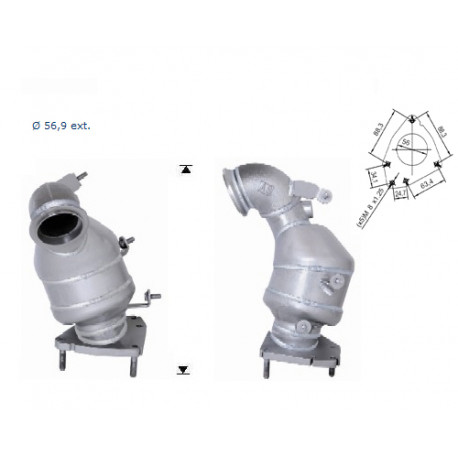 CAT e DPF Magnaflow a montaggio diretto Catalizzatore Magnaflow per FIAT | race-shop.it