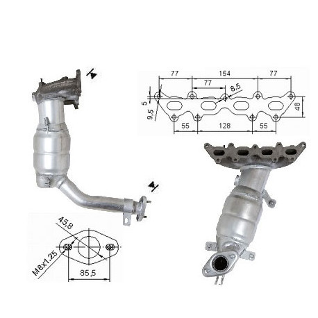 CAT e DPF Magnaflow a montaggio diretto Catalizzatore Magnaflow per FIAT LANCIA | race-shop.it