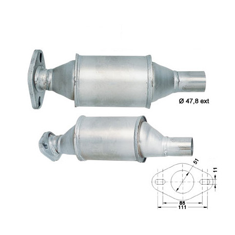 CAT e DPF Magnaflow a montaggio diretto Catalizzatore Magnaflow per FIAT | race-shop.it
