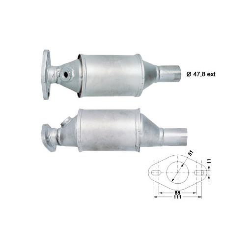 CAT e DPF Magnaflow a montaggio diretto Catalizzatore Magnaflow per FIAT | race-shop.it