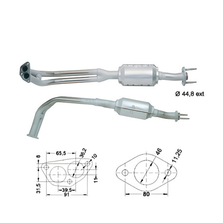 CAT e DPF Magnaflow a montaggio diretto Catalizzatore Magnaflow per FIAT | race-shop.it