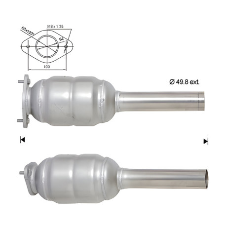 CAT e DPF Magnaflow a montaggio diretto Catalizzatore Magnaflow per FIAT | race-shop.it