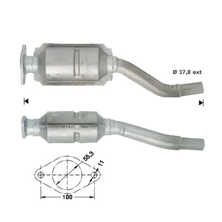 CAT e DPF Magnaflow a montaggio diretto Catalizzatore Magnaflow per FIAT | race-shop.it