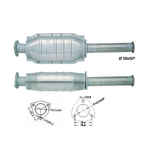 CAT e DPF Magnaflow a montaggio diretto Catalizzatore Magnaflow per FIAT LANCIA | race-shop.it