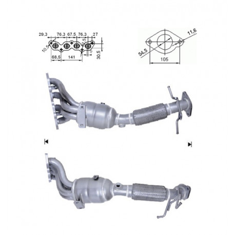 CAT e DPF Magnaflow a montaggio diretto Catalizzatore Magnaflow per FORD | race-shop.it