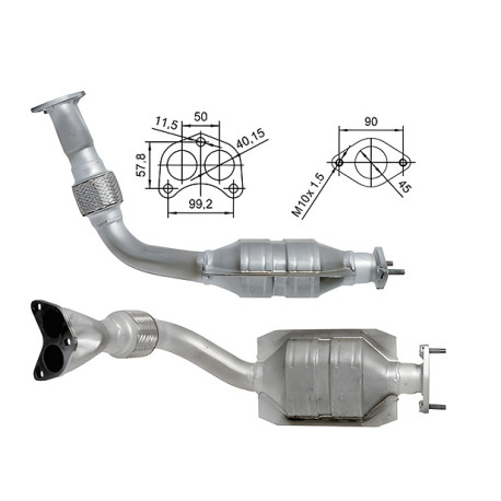 CAT e DPF Magnaflow a montaggio diretto Catalizzatore Magnaflow per FORD | race-shop.it