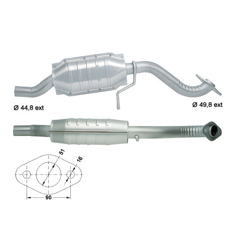 CAT e DPF Magnaflow a montaggio diretto Catalizzatore Magnaflow per FORD | race-shop.it