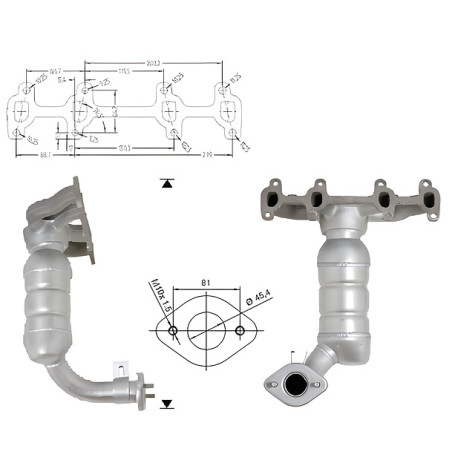 CAT e DPF Magnaflow a montaggio diretto Catalizzatore Magnaflow per FORD | race-shop.it