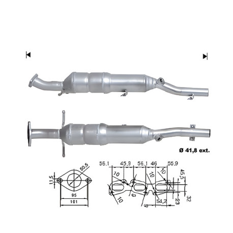 CAT e DPF Magnaflow a montaggio diretto Catalizzatore Magnaflow per FORD | race-shop.it