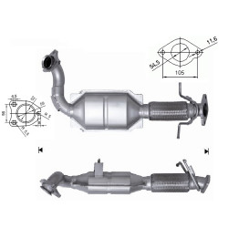 Catalizzatore Magnaflow per FORD