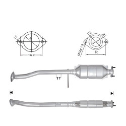 Catalizzatore Magnaflow per FORD