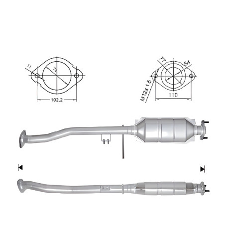 CAT e DPF Magnaflow a montaggio diretto Catalizzatore Magnaflow per FORD | race-shop.it