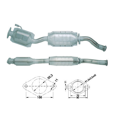 CAT e DPF Magnaflow a montaggio diretto Catalizzatore Magnaflow per FORD | race-shop.it