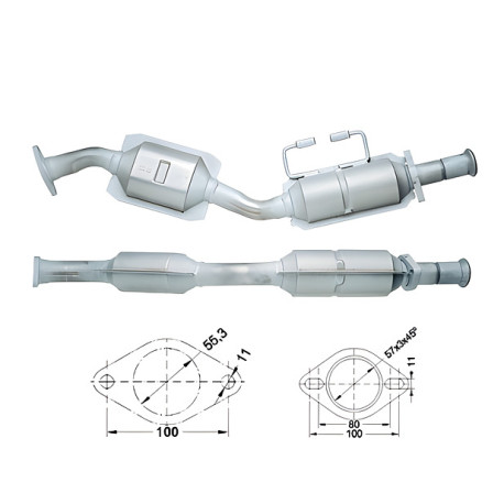 CAT e DPF Magnaflow a montaggio diretto Catalizzatore Magnaflow per FORD | race-shop.it