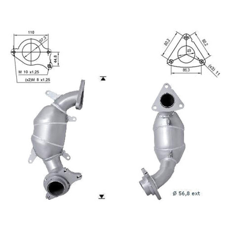 CAT e DPF Magnaflow a montaggio diretto Catalizzatore Magnaflow per HONDA | race-shop.it