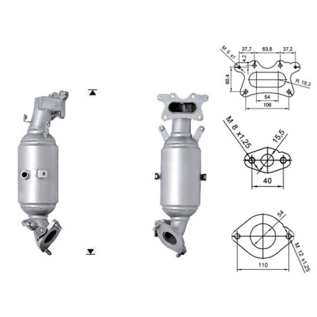 CAT e DPF Magnaflow a montaggio diretto Catalizzatore Magnaflow per HONDA | race-shop.it