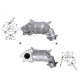 CAT e DPF Magnaflow a montaggio diretto Catalizzatore Magnaflow per HONDA | race-shop.it