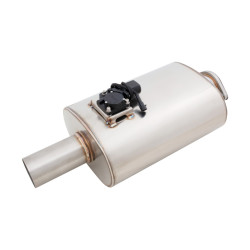 Varex exhaust valve muffler 6"x10"x15" Flanged Inlet 3", Single-wall Outlet 3"