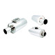 Universal valve mufflers Varex exhaust valve muffler 7.5"x15" Flanged Inlet 3.5", Single-wall Outlet 3.5" | race-shop.it