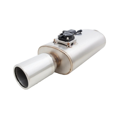 Silenziatori universali con la valvola Varex exhaust valve muffler 5.5"x9.5"x15" Flanged Inlet 2.5", Double-Wall Tip 4" | race-shop.it