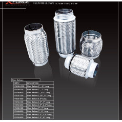 Exhaust flex pipe 63x76mm, stainless