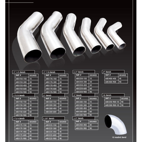 Gomiti in acciaio inox 30° Stainless steel pipe - elbow 30°, 63mm | race-shop.it
